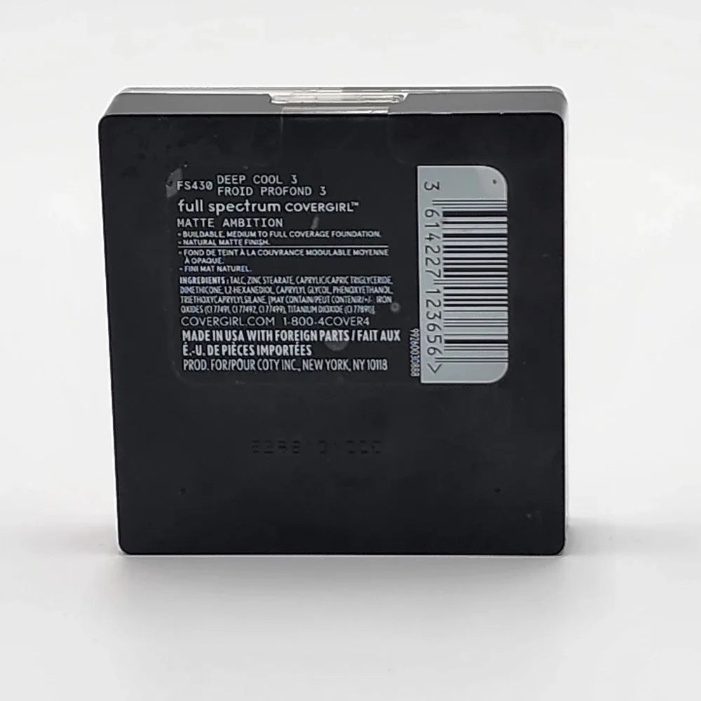 Covergirl Full Spectrum Matte Ambition All Day Powder Foundation Deep Cool 3 New